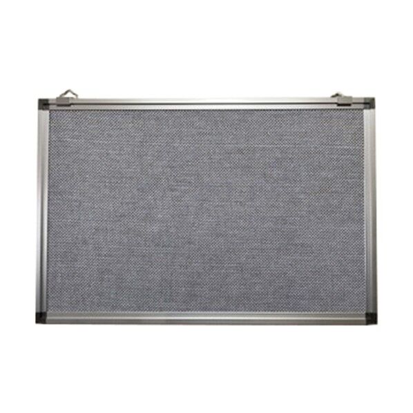 掲示板(壁掛け用抗菌タイプ) グレー 900×1800mm アルミ枠付