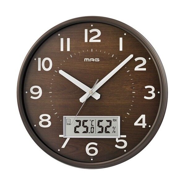 デジアナ電波掛時計ゴーフ W-776 BR-Z 1台