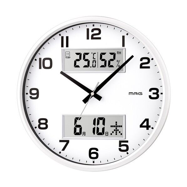 デジアナ掛時計ダブルポス W-766 WH-Z 1台