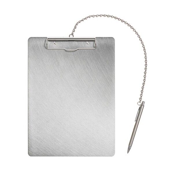 ステンレスバインダー 縦･チェーン･ペン付き 240×330mm SC-A4E-P 1枚