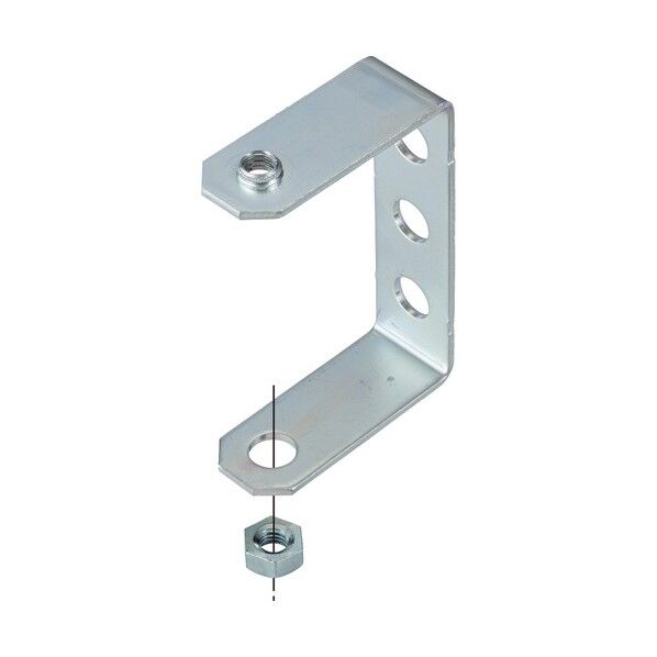 みぞ形鋼用 吊り金具 溶融亜鉛めっき Z-CYF75H-W3 1個...