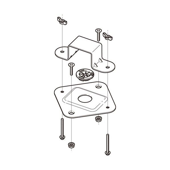 誘導灯取付金具 標準色塗装