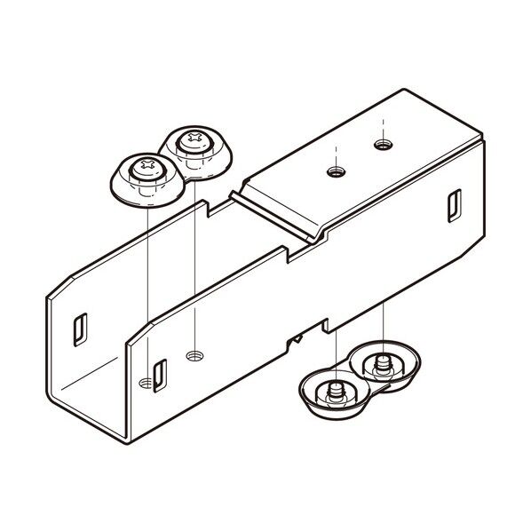 開口上下向き違い継ぎ金具 ステンレス