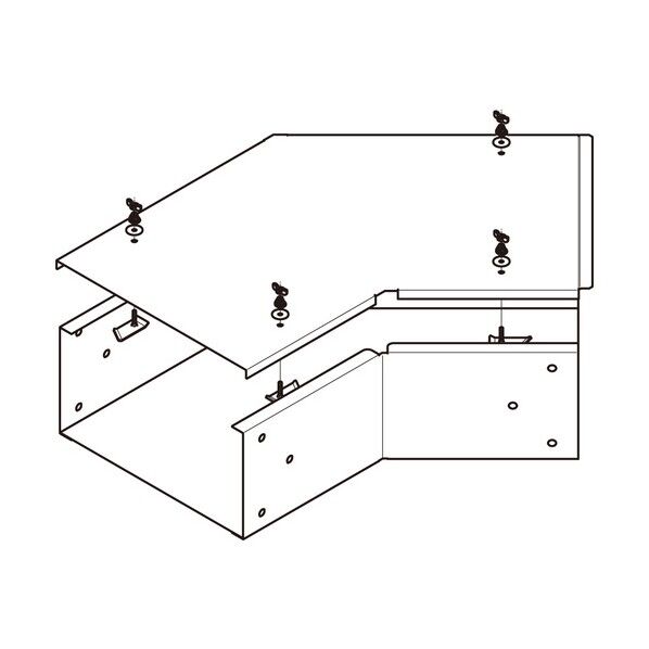水平ベンドダクト 標準色塗装