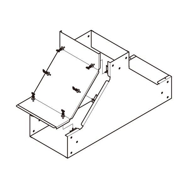 垂直T形分岐ダクト 溶融亜鉛めっき