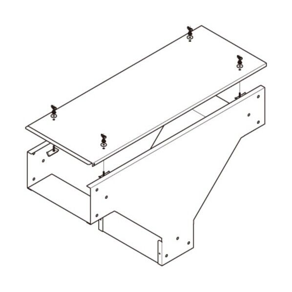 垂直T形分岐ダクト 溶融亜鉛めっき