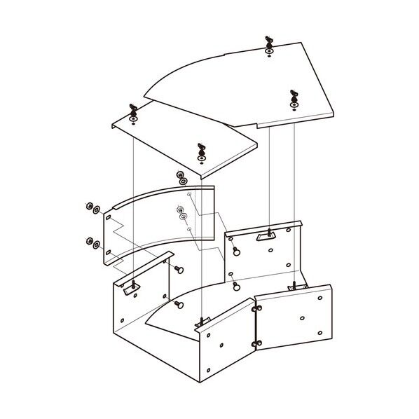 水平自在継ぎダクト スーパーダイマ