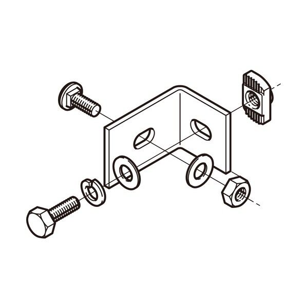 垂直用振れ止め金具 標準色塗装