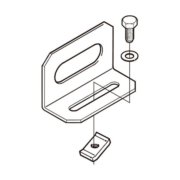 接続部振れ止め金具 溶融亜鉛めっき