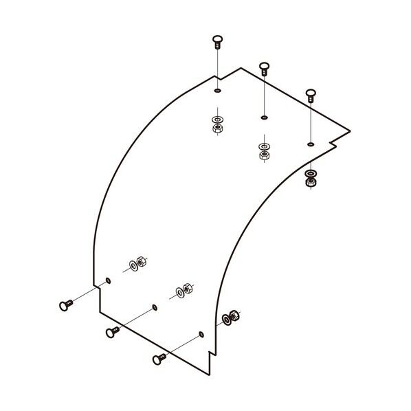 ケーブル保護板 標準色塗装