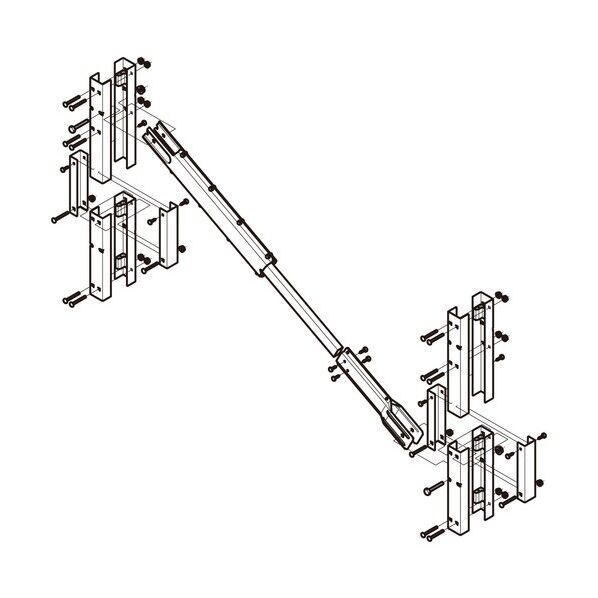 ケーブルラック制振システム用架台 ZBDSH2060-500 1台