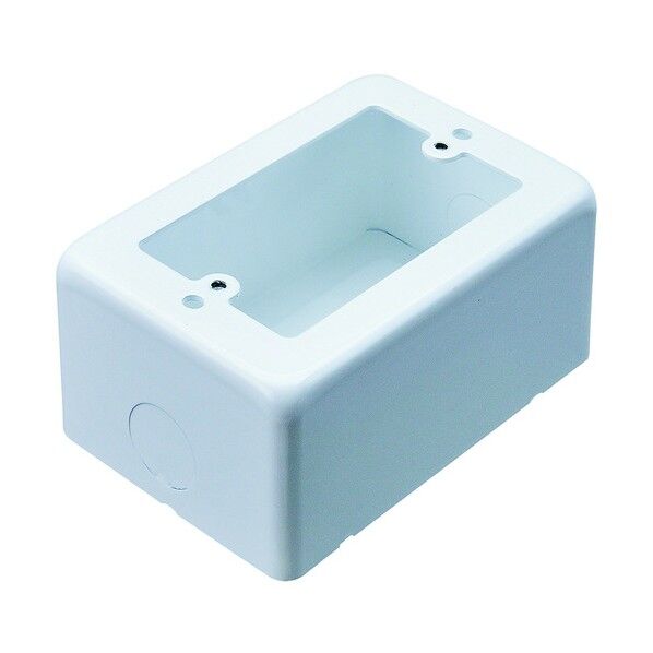 1個用白色スイッチボックス ノック穴22