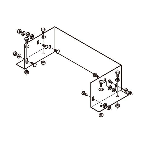 アルミダクト 盤接続金具