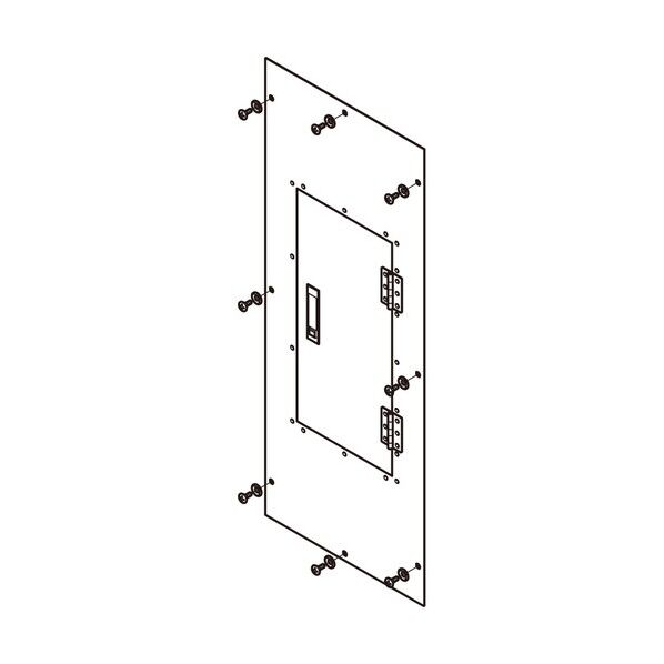 アルミダクト用点検口付カバー