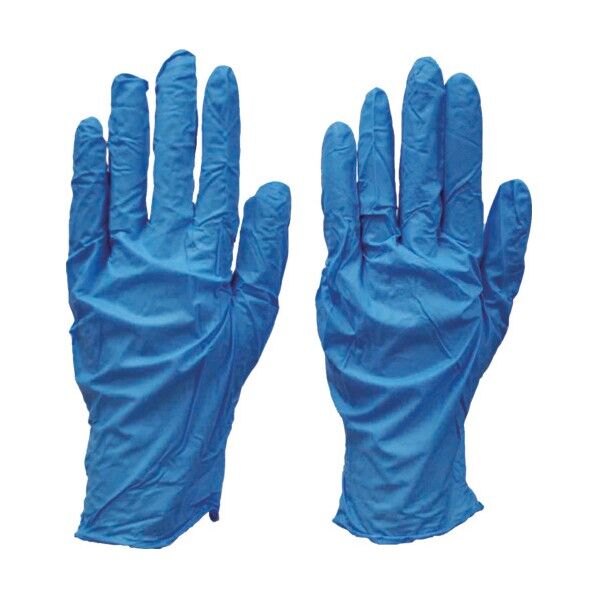 粉なしニトリル極うす手袋 100枚×20箱入 SS ブルー