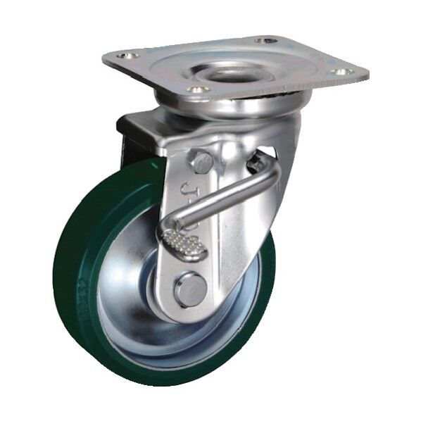 JB型ストッパー付旋回キャスター(ウレタン車)