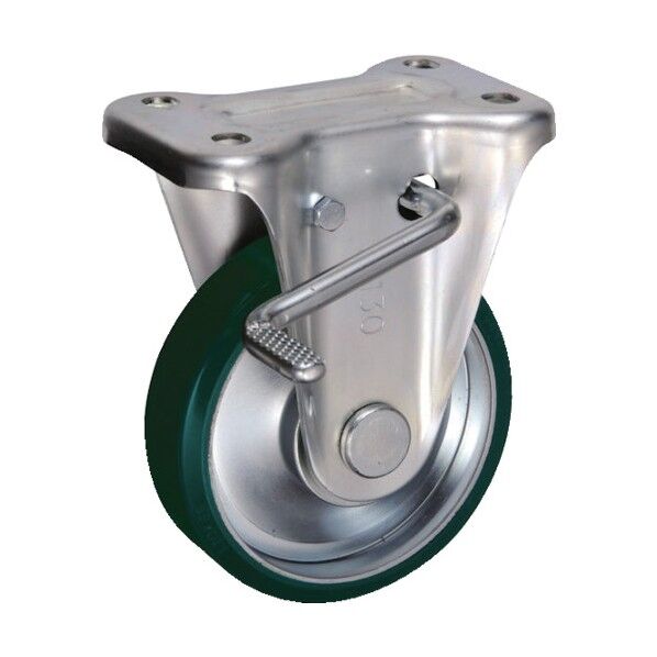 SUIKBZ-130 KBZ型ストッパー付固定キャスター(ウレタン SUIKBZ-130 1点