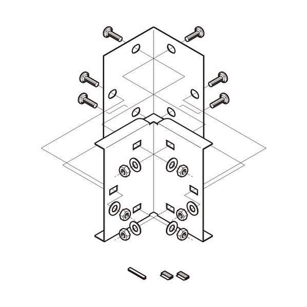 直角曲り継ぎ金具 SD