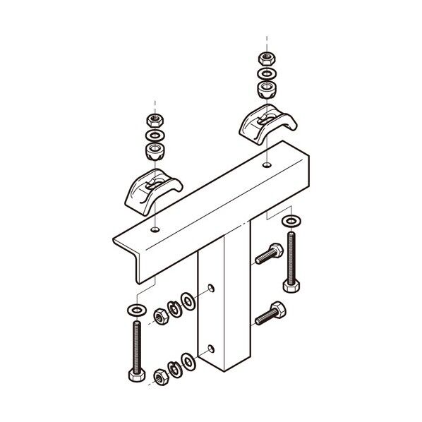 組立アングル架台H鋼支持溶融