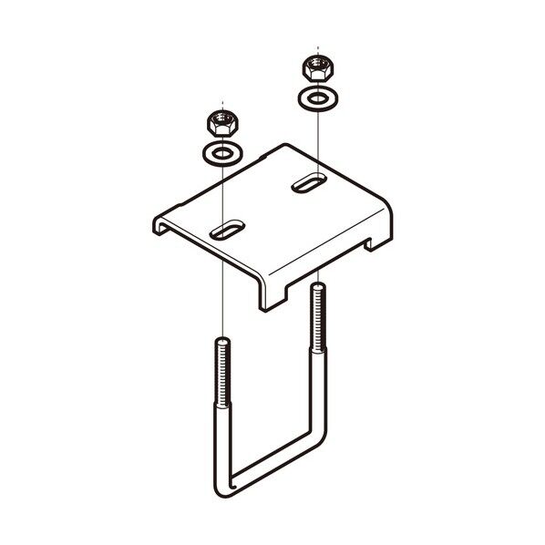 形鋼用交差支持金具ステンレス