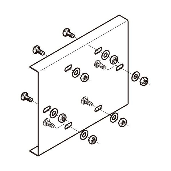 アルミダクト 直線継ぎ金具