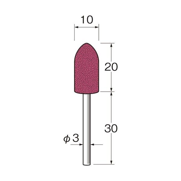 軸付ホイール型ブラシ軸径（mm）:2．34毛材:白毛（豚毛）