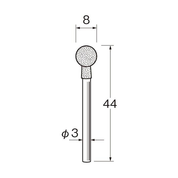 軸付ホイール型ブラシ軸径(mm):3毛材:黒毛(豚毛)