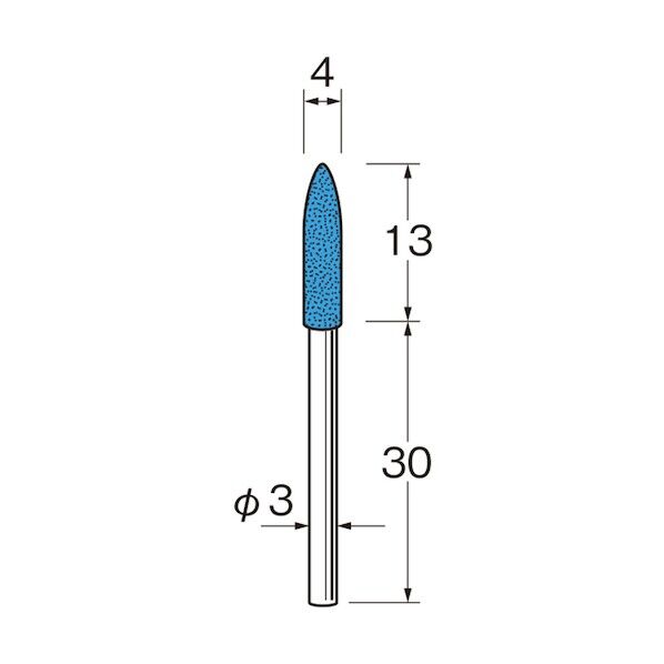 軸付カップ型ブラシ軸径（mm）:2．34毛材:鉄波線