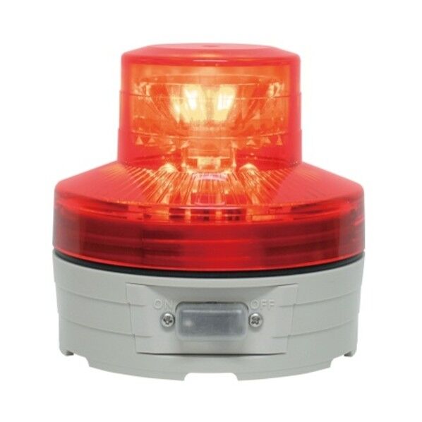 日恵 VL07B-003AR 電池式小型LED回転灯ニコUFO VL07B003AR 赤 1個