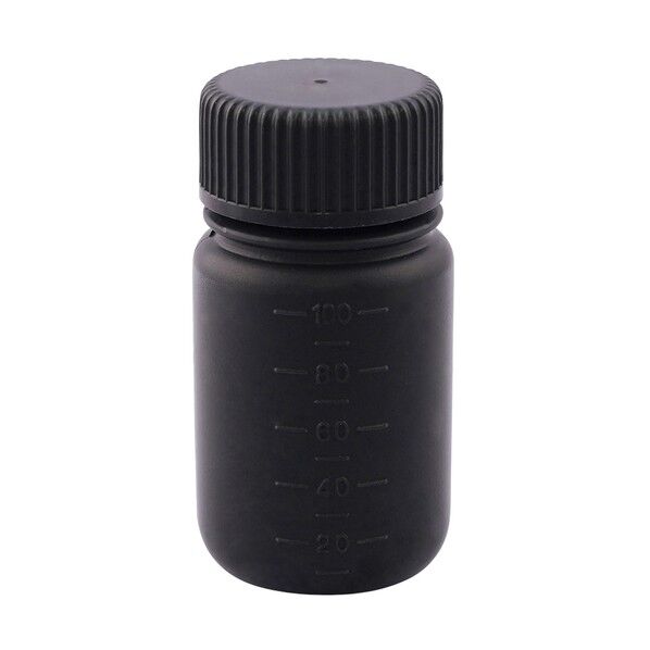 フッ素ガスコーティング容器 遮光タイプ 100mL JFWB-100 1本