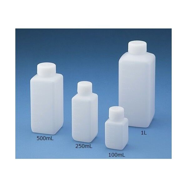 Jボトル角型 細口 ナチュラル 滅菌済 100mL 200本