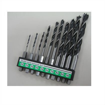 六角軸先三角木工ドリルセット10本組 1