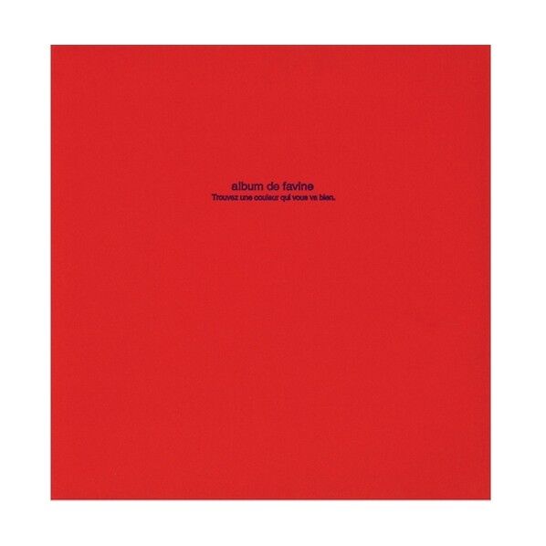 ドゥファビネ フエルアルバム L 100年台紙 レッド 335×325×27mm H-LD-191-R 1冊