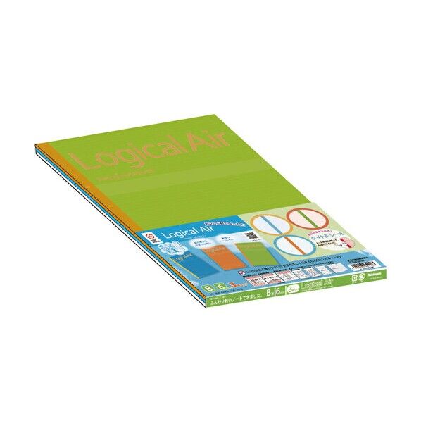 ロジカルエアーB罫A4/40枚/3P A404B-3P/D 1P.