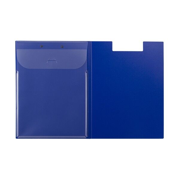 ワイドクリップボード カバータイプ ブルー QB-CWA4E-BL 1個
