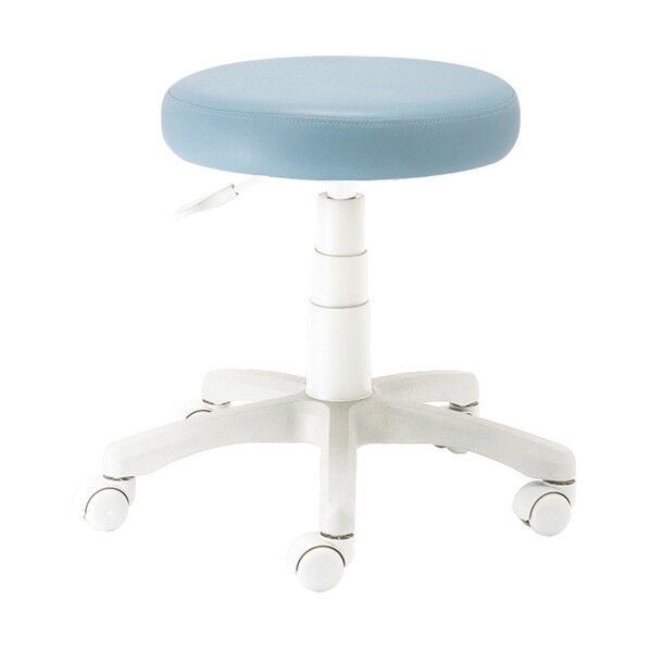 ラウンドチェア ホワイト脚 ブルー RZR-103WBL 1台