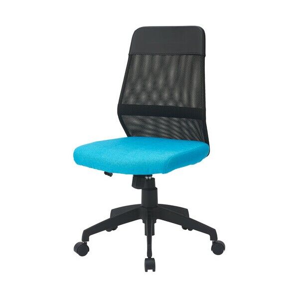 ミドルバックメッシュチェアー ブルー CNN-005-BL 1脚