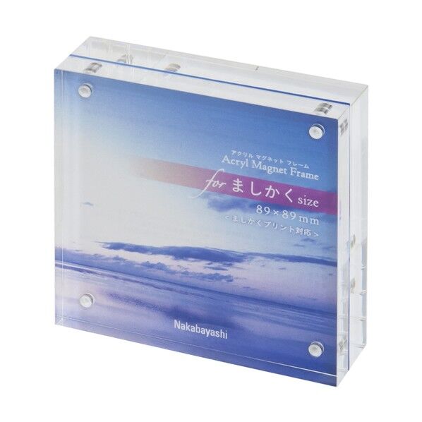 ナカバヤシ アクリルマグネットフレーム ましかく89 フ-ACM-89 0...