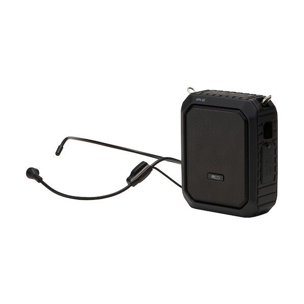 ナカバヤシ 防水ポータブル拡声器 20W APK-02/BK 1個...