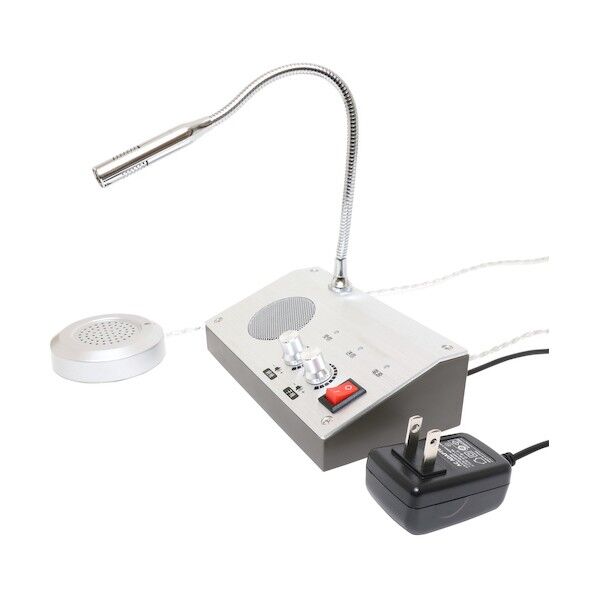 ナカバヤシ 窓口インターホン シルバー APU-01/SL 1台...