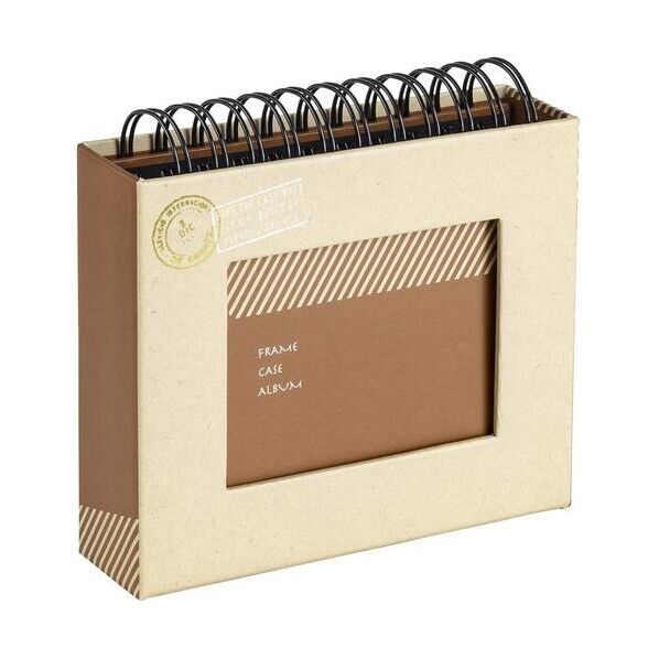 フォトランク フレームケースアルバム L クラフト/ブラウン ブラウン A-FTPC-102-BR 1点