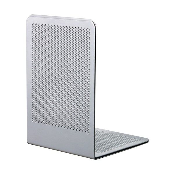 ブックエンドPタイプ/Mサイズ/シルバーメタリック シルバーメタリック BE-P201SM 1点