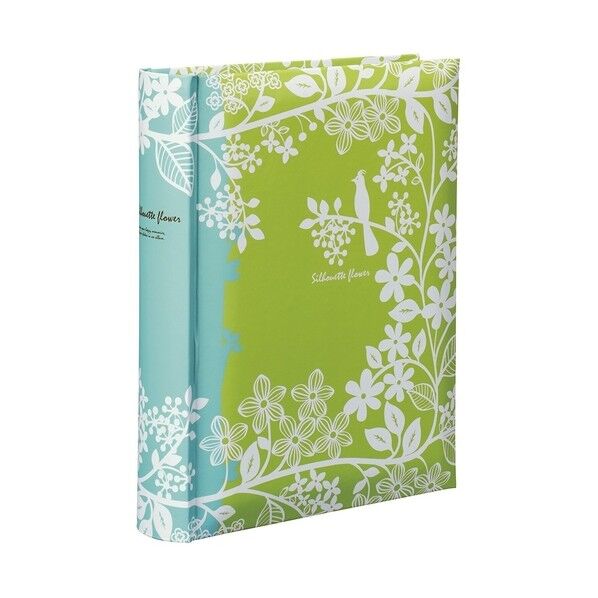 背丸ポケットアルバム160 シルエットフラワー ブルー ブルー BPL-160-3-B 1点