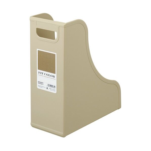 FIT COLOR A4ファイルボックス BK ブラック FB-FCE4S-BK 1点