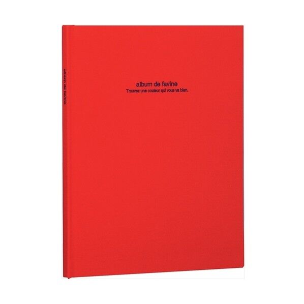 ドゥファビネ100年アルバムブック式/A4ノビ/レッド レッド ｱH-A4PB-181-R 1点