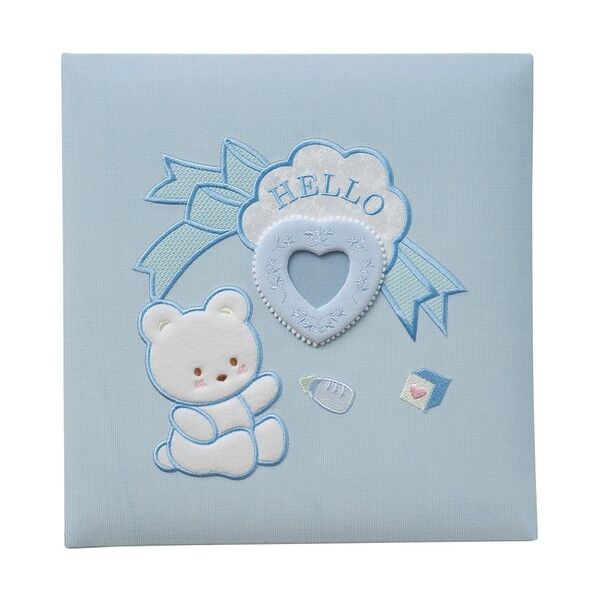 フエルアルバム誕生用100年台紙 ハートフルベア ブルー ブルー ｱH-LB-701-B 1点
