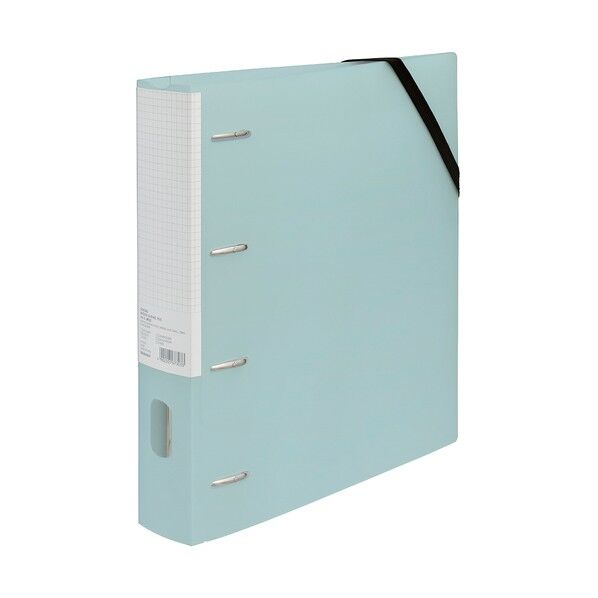 どっさり個別Dリングファイル 4穴 A4ワイド･S ブルー ブルー RF1035B 1点