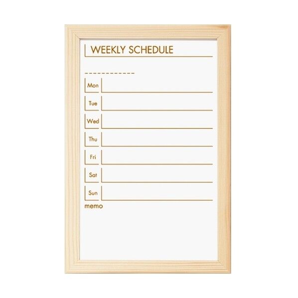 ウッドスケジュールボード 330×220