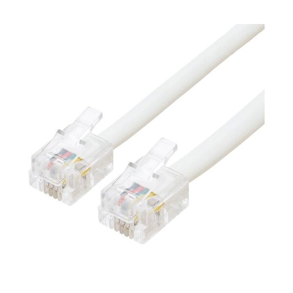 電話機コード 6極4芯 15m 白 DC-415/WH 1本