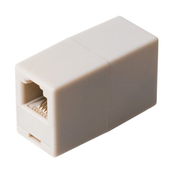 中継アダプタ 6極4芯 白